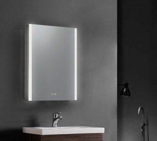 Зеркало-шкаф с подсветкой Aquatek AQ7609-MLC 60 см сенсорное управление хром